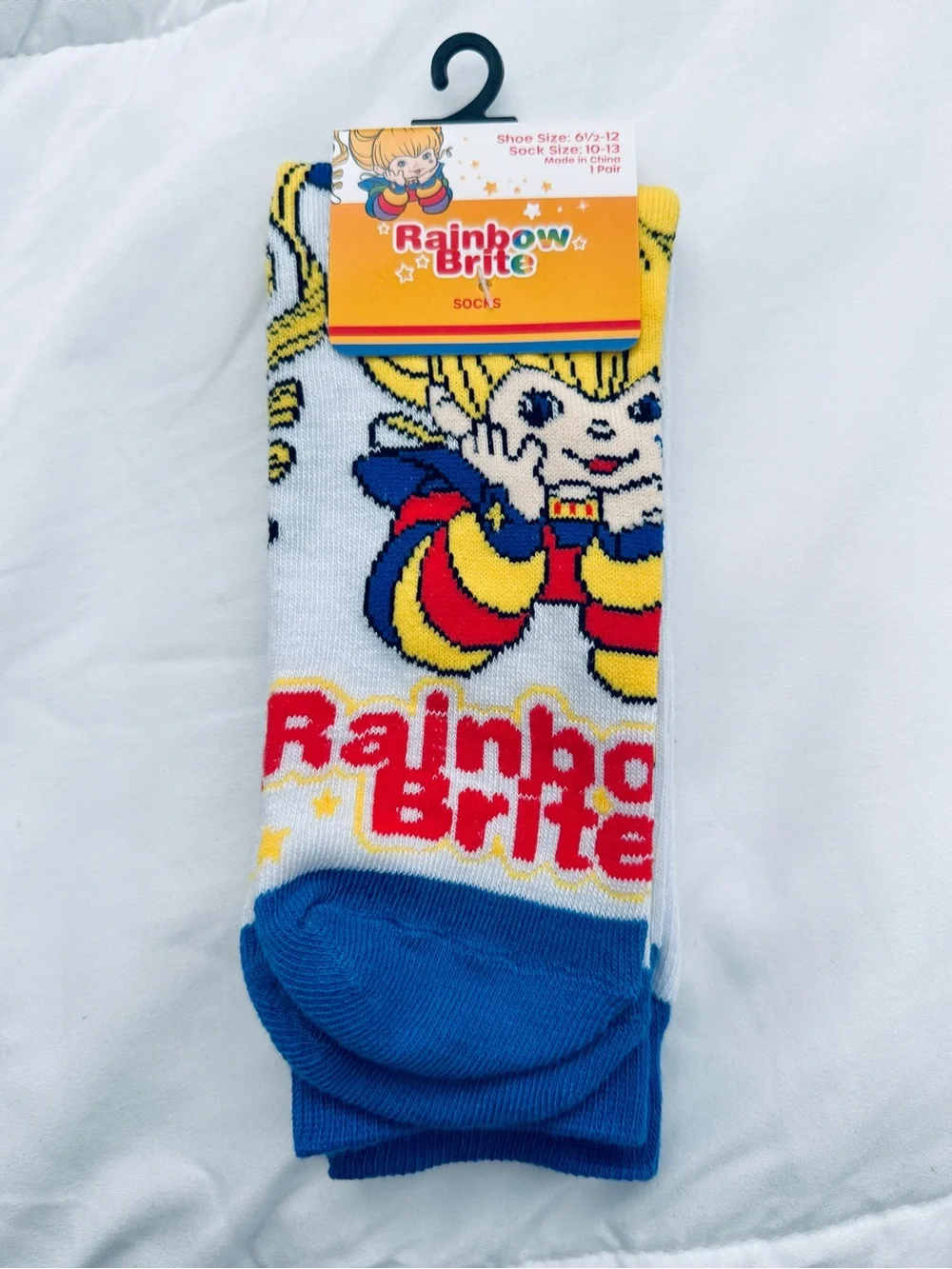 Rainbow Kids Socks - Blue, Yellow & Red